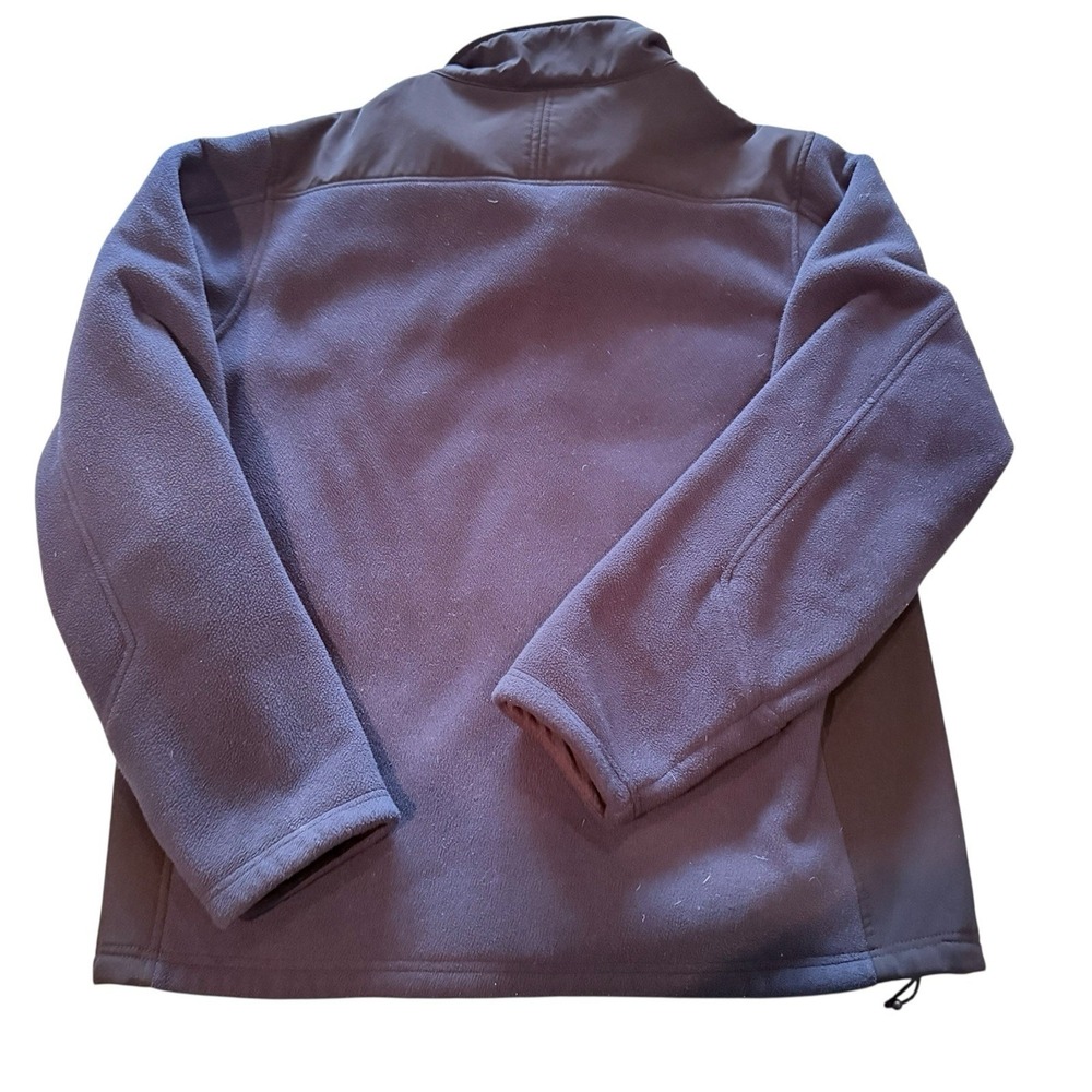 VTG Y2K LL Bean Fleece Jacket Polartec Full Zip Navy Sz L Gorpcore - Picture 3 of 6